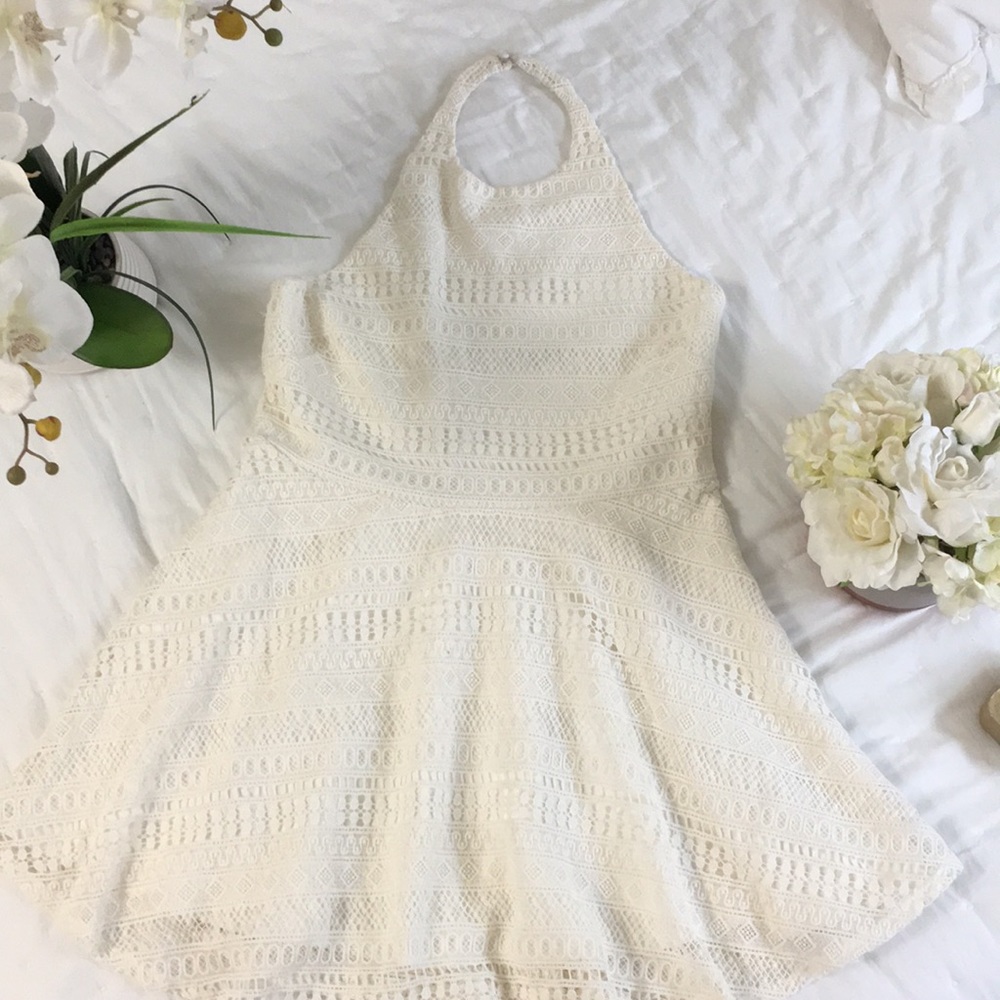Cream lace dress